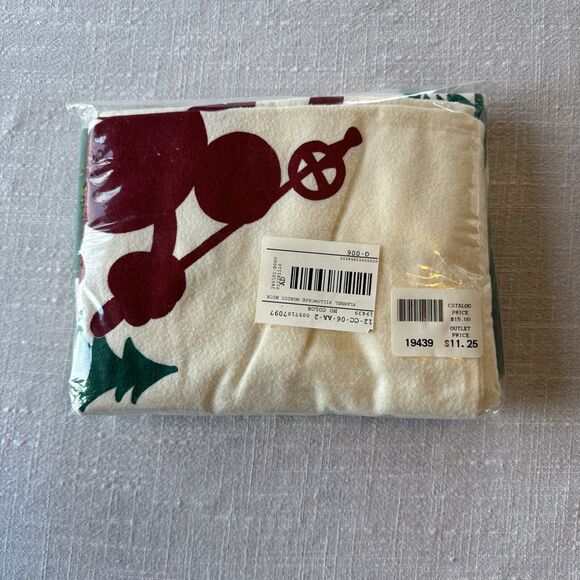 Vintage Nordic‎ Mickey Flannel Pillowcases Set Of 2 Standard Size Made In Turkey - Picture 6 of 7